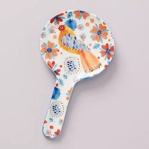 Anthropologie Annevieve Spoon Rest Multicolor Birds Flowers